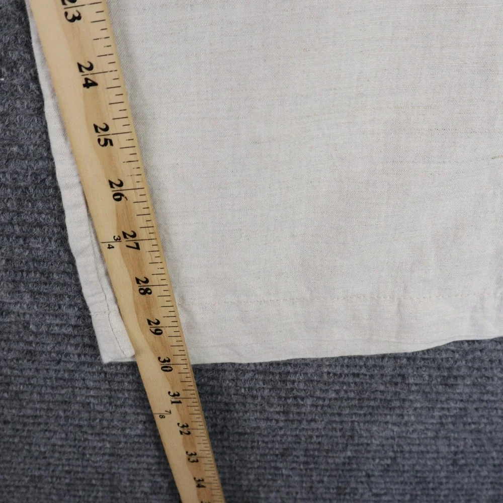 Banana Republic Linen Flowy Wide Leg Pants Women 4 Button Summer Workwear